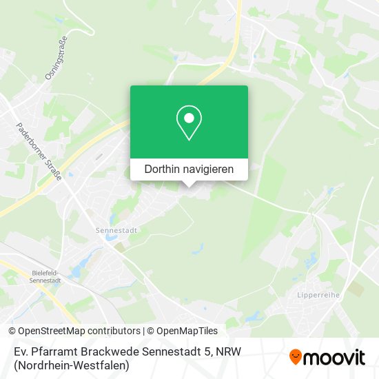 Ev. Pfarramt Brackwede Sennestadt 5 Karte