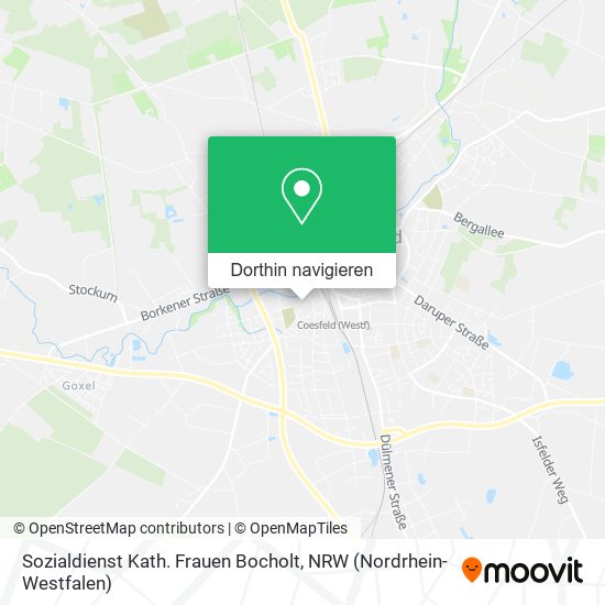 Sozialdienst Kath. Frauen Bocholt Karte