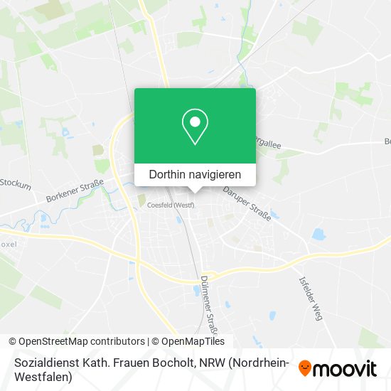 Sozialdienst Kath. Frauen Bocholt Karte