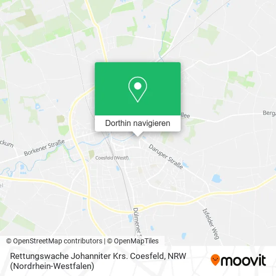 Rettungswache Johanniter Krs. Coesfeld Karte