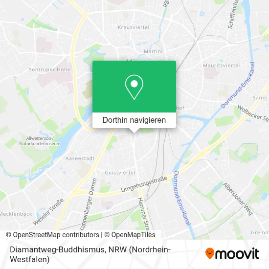 Diamantweg-Buddhismus Karte