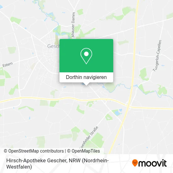 Hirsch-Apotheke Gescher Karte