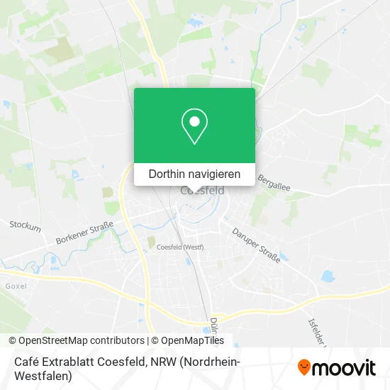 Café Extrablatt Coesfeld Karte