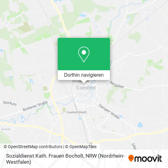 Sozialdienst Kath. Frauen Bocholt Karte