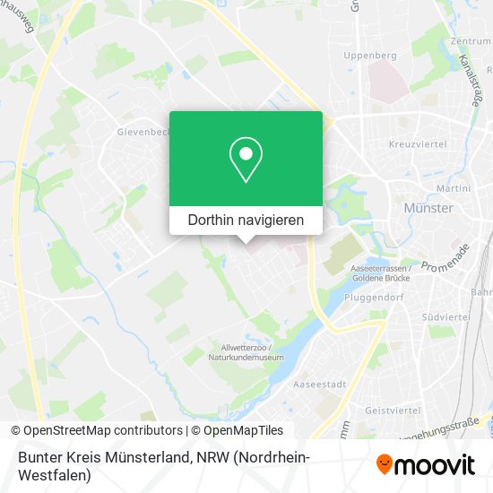 Bunter Kreis Münsterland Karte