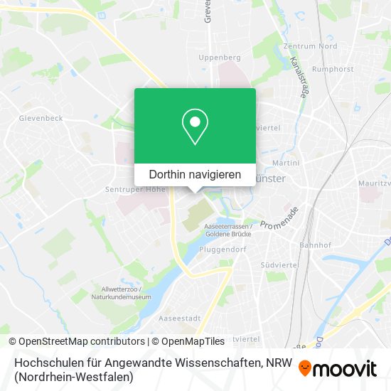 Hochschulen für Angewandte Wissenschaften Karte