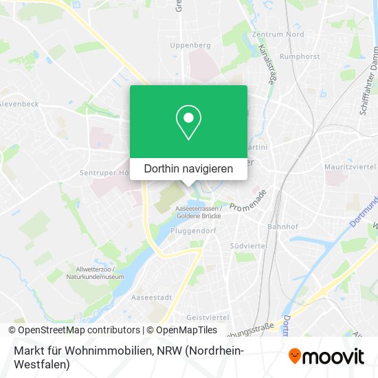 Markt für Wohnimmobilien Karte