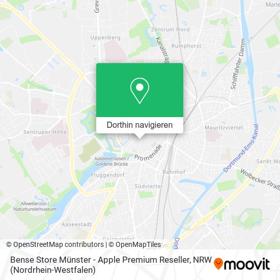Bense Store Münster - Apple Premium Reseller Karte
