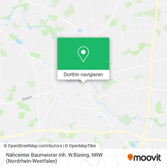 Nähcenter Baumeister Inh. W.Büning Karte