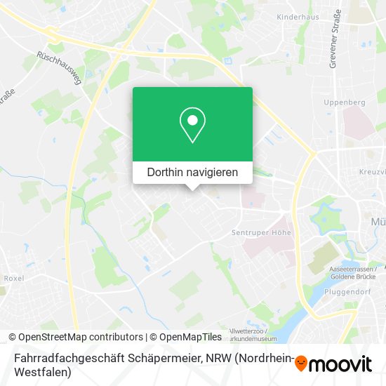 Fahrradfachgeschäft Schäpermeier Karte