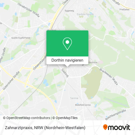 Zahnarztpraxis Karte