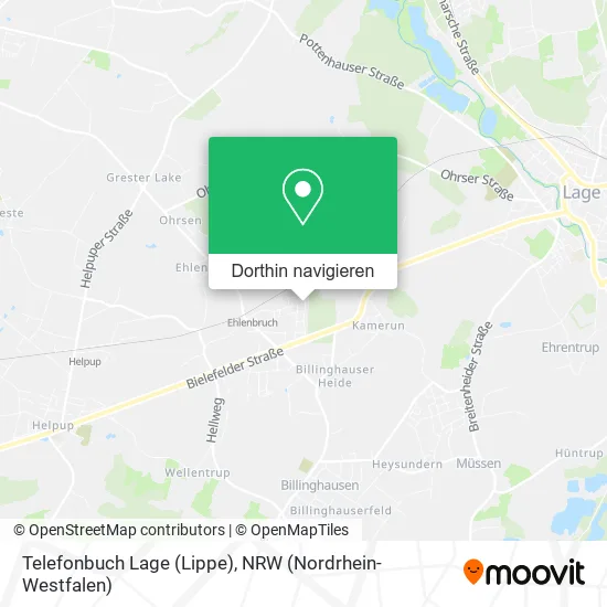 Telefonbuch Lage (Lippe) Karte