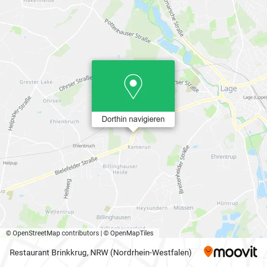 Restaurant Brinkkrug Karte