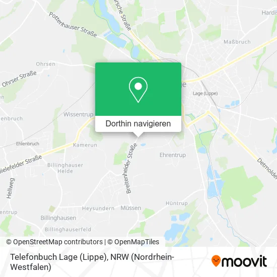 Telefonbuch Lage (Lippe) Karte