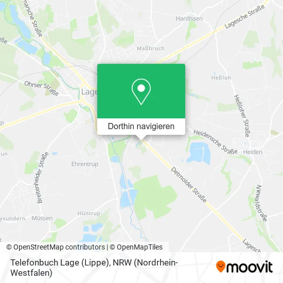 Telefonbuch Lage (Lippe) Karte