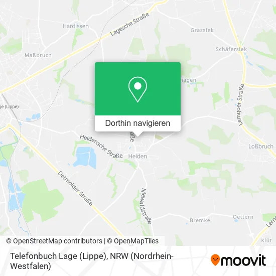 Telefonbuch Lage (Lippe) Karte