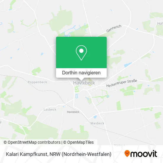Kalari Kampfkunst Karte
