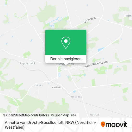 Annette von Droste-Gesellschaft Karte