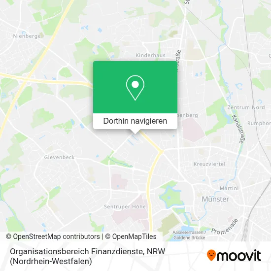 Organisationsbereich Finanzdienste Karte