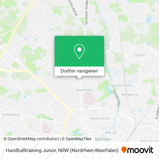 Handballtraining Junior Karte