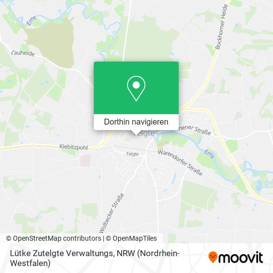 Lütke Zutelgte Verwaltungs Karte