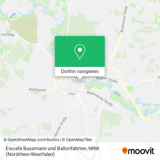 Eiscafe Bussmann und Ballonfahrten Karte