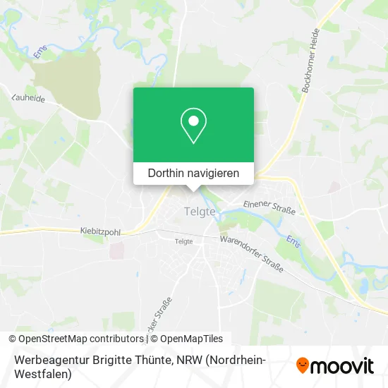 Werbeagentur Brigitte Thünte Karte