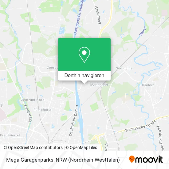 Mega Garagenparks Karte