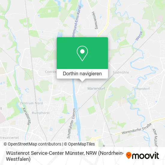 Wüstenrot Service-Center Münster Karte