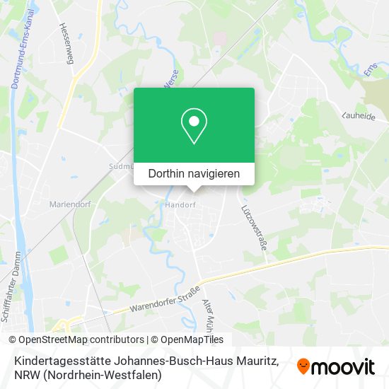 Kindertagesstätte Johannes-Busch-Haus Mauritz Karte