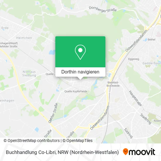 Buchhandlung Co-Libri Karte