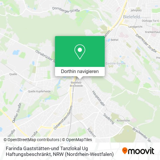 Farinda Gaststätten-und Tanzlokal Ug Haftungsbeschränkt Karte