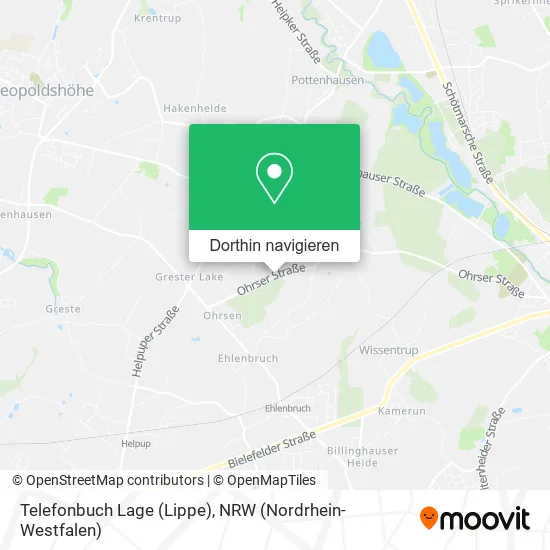 Telefonbuch Lage (Lippe) Karte