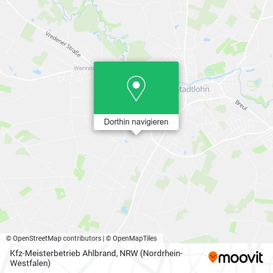 Kfz-Meisterbetrieb Ahlbrand Karte