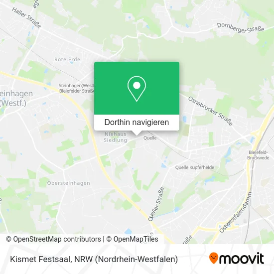 Kismet Festsaal Karte