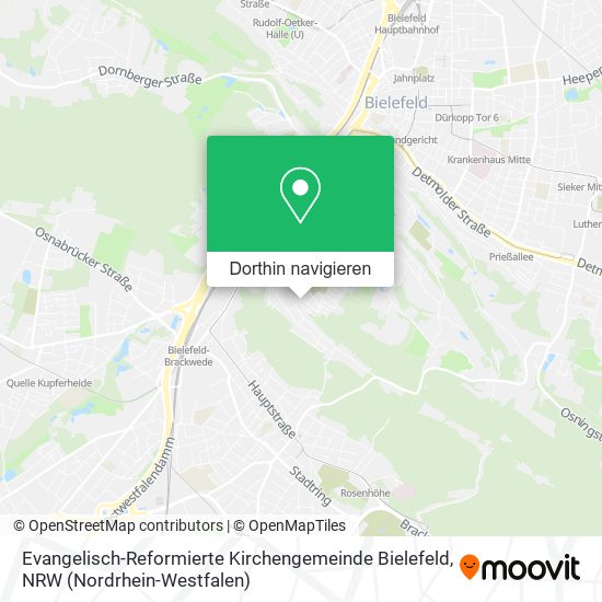 Evangelisch-Reformierte Kirchengemeinde Bielefeld Karte