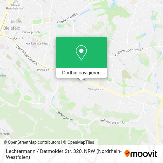 Lechtermann / Detmolder Str. 320 Karte