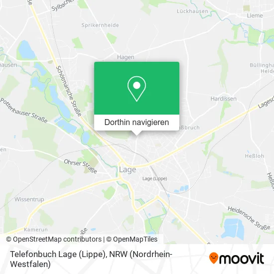 Telefonbuch Lage (Lippe) Karte