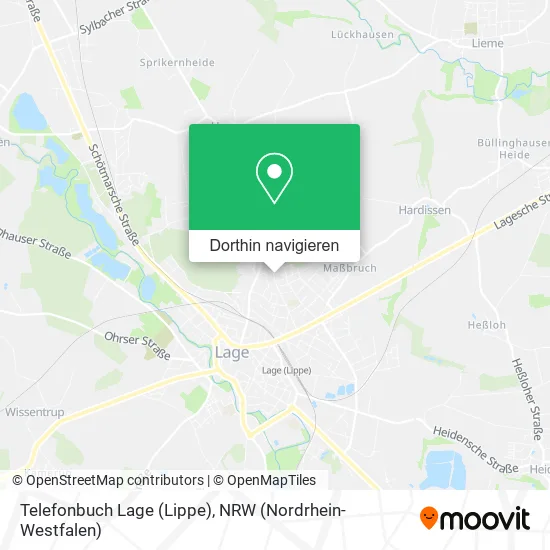 Telefonbuch Lage (Lippe) Karte