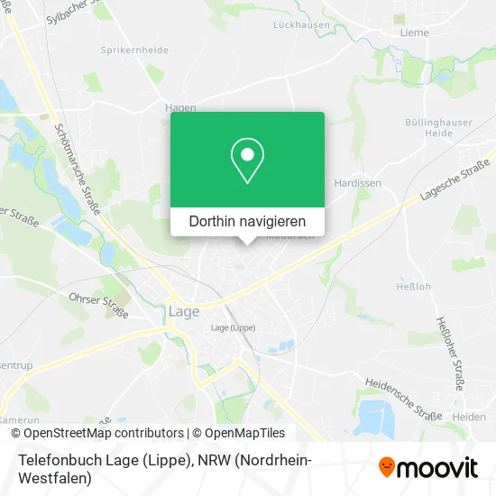 Telefonbuch Lage (Lippe) Karte