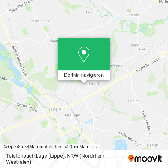Telefonbuch Lage (Lippe) Karte