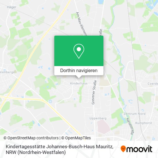 Kindertagesstätte Johannes-Busch-Haus Mauritz Karte