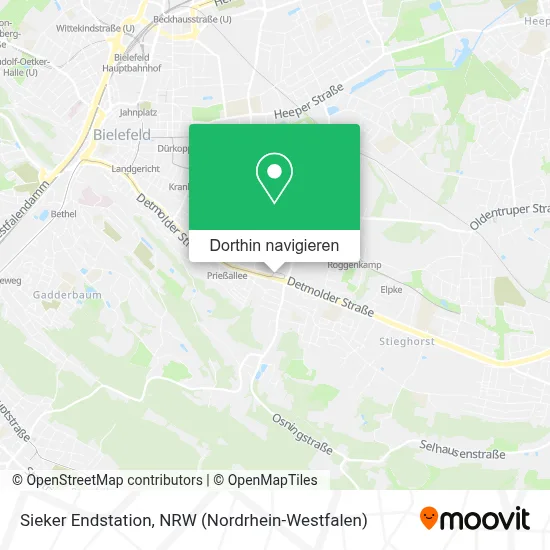 Sieker Endstation Karte