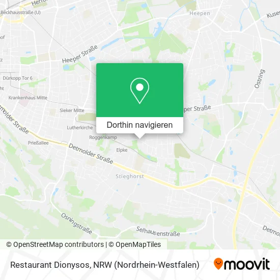 Restaurant Dionysos Karte