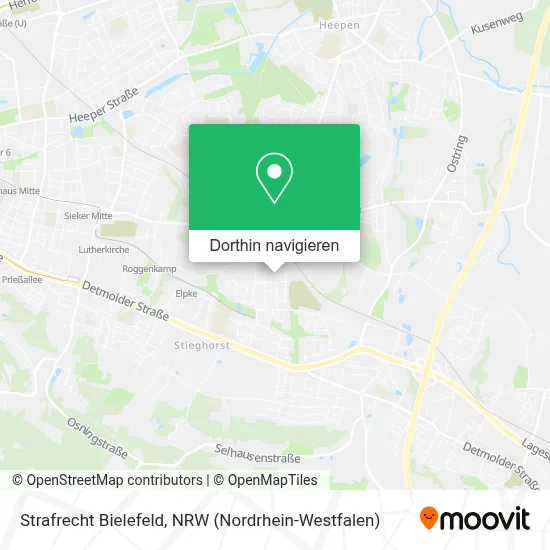 Strafrecht Bielefeld Karte