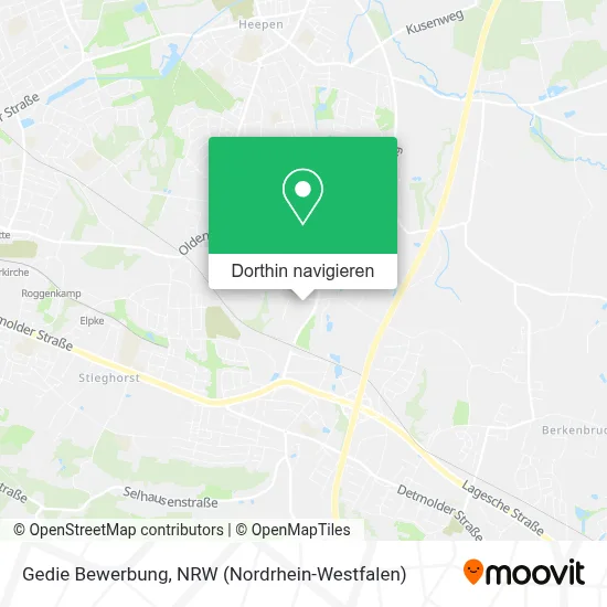 Gedie Bewerbung Karte