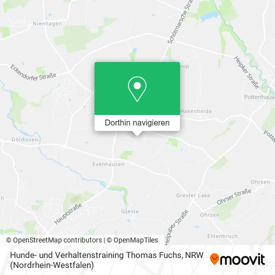 Hunde- und Verhaltenstraining Thomas Fuchs Karte