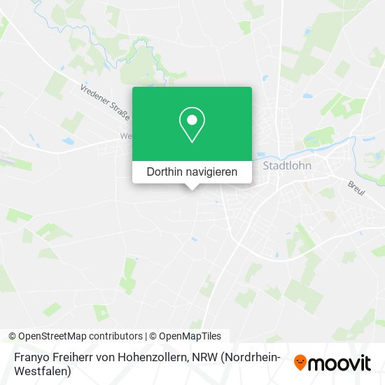 Franyo Freiherr von Hohenzollern Karte