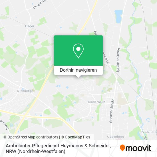 Ambulanter Pflegedienst Heymanns & Schneider Karte