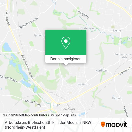 Arbeitskreis Biblische Ethik in der Medizin Karte